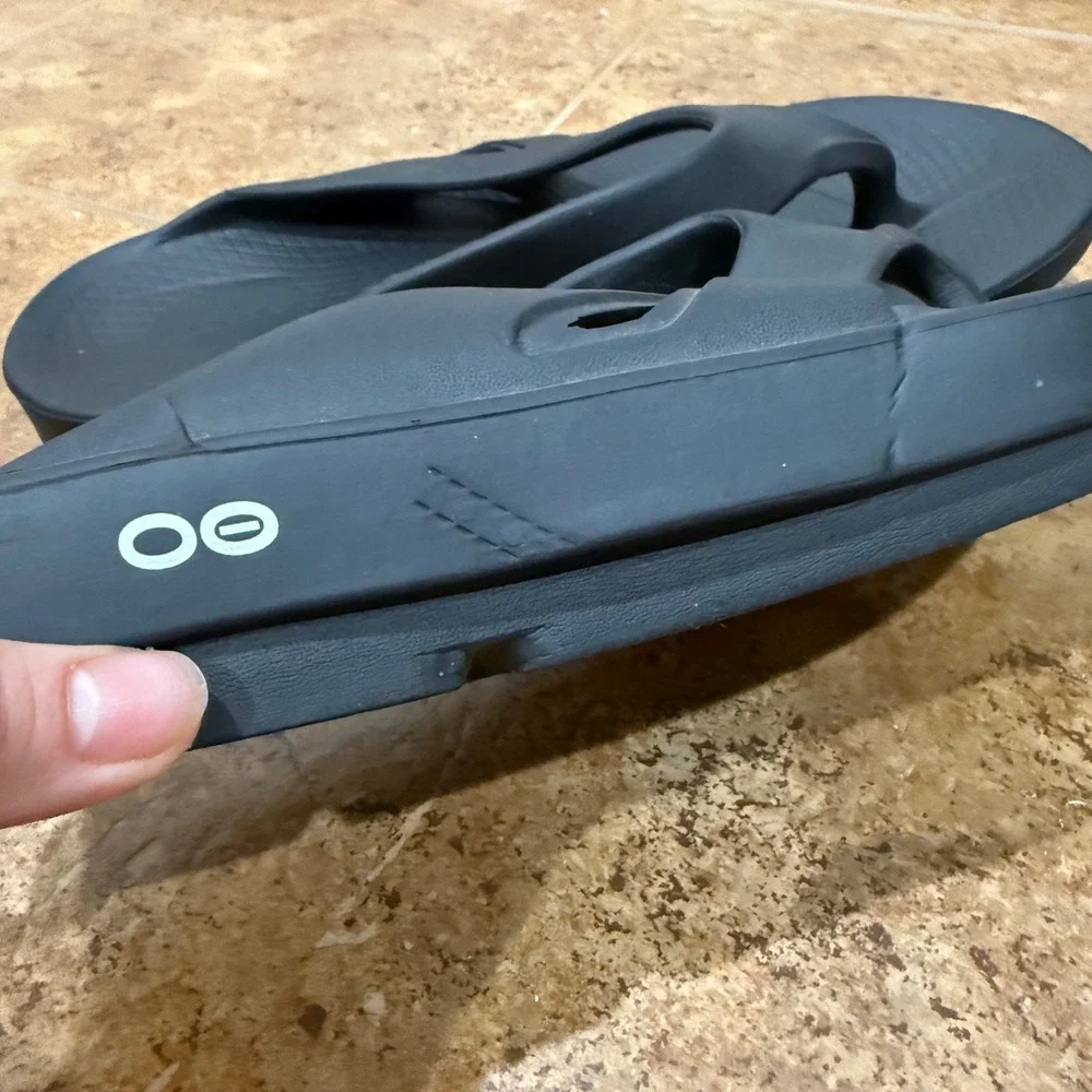 OOFOS OOriginal Recovery Flip Flop Sandal Black Men‎ Sz 13 EU 46 Comfort Casual